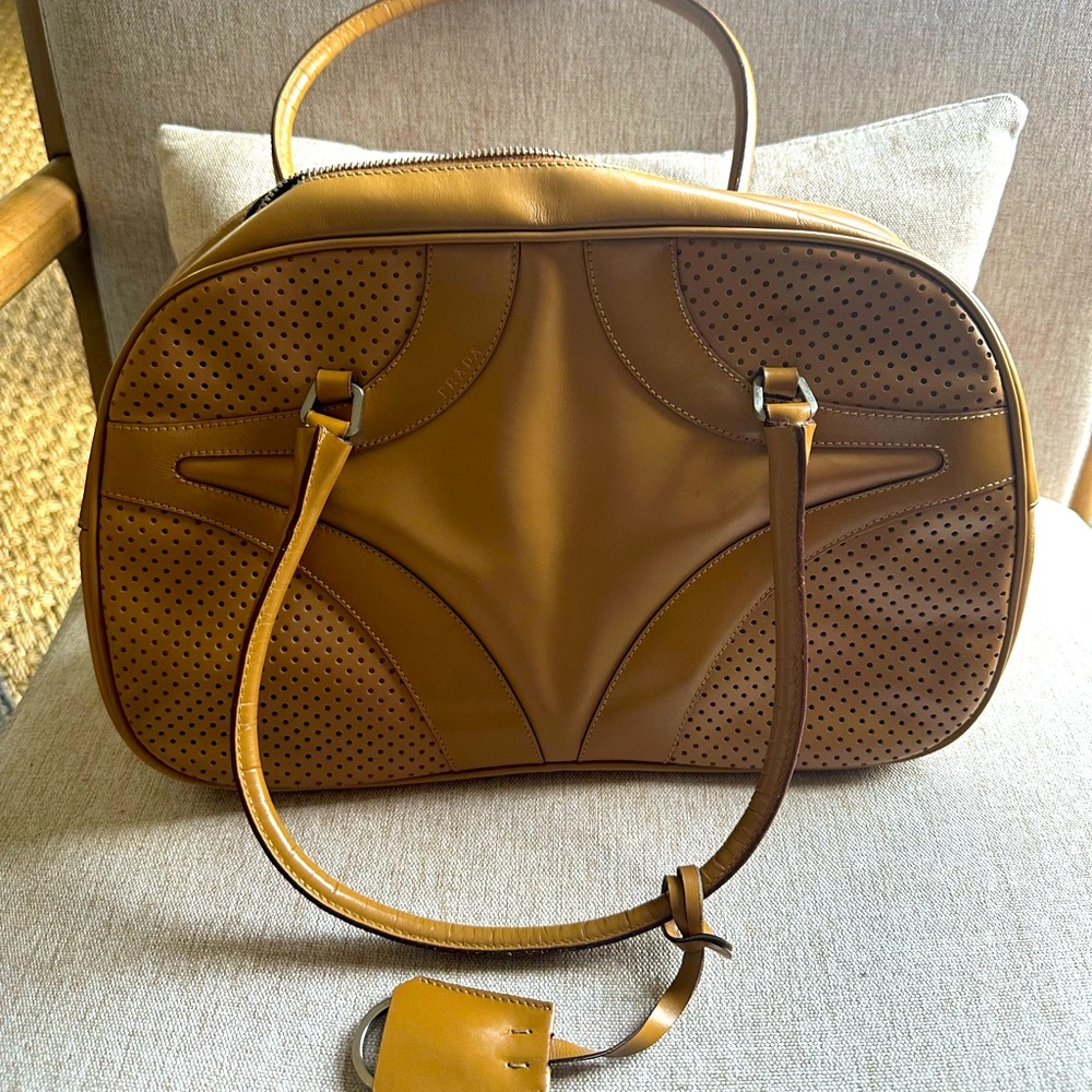 Vintage Prada bowling bag